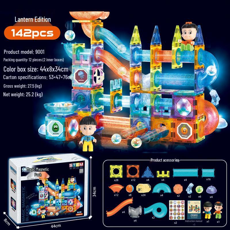 Магнитные шариковые строительные блоки Diger Pipeline: Красочный развивающий набор игрушек для детей