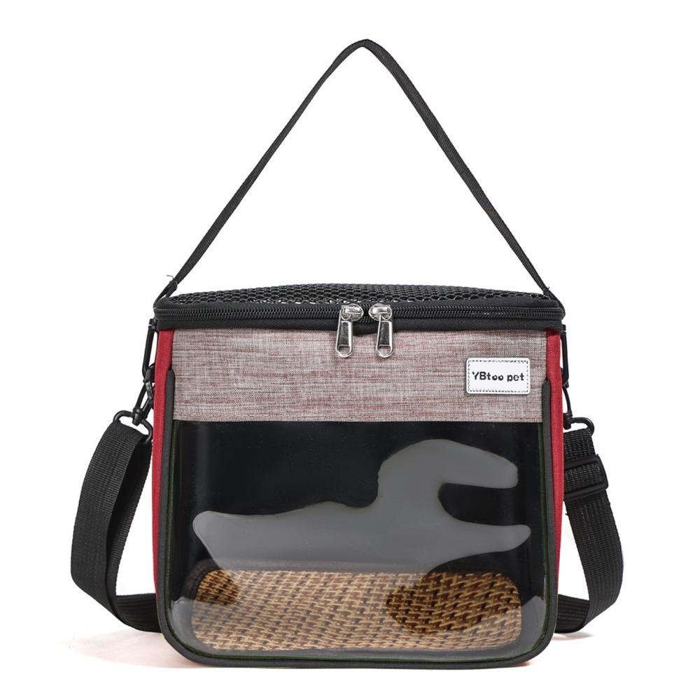Clear Window Pet Carrier Bag Breathable Small Pet Carrier Hamster Carry Bag Outdoor Use