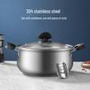 COOKER KING 304 Stainless Steel Soup Pot with Steamer Insert, 22cm