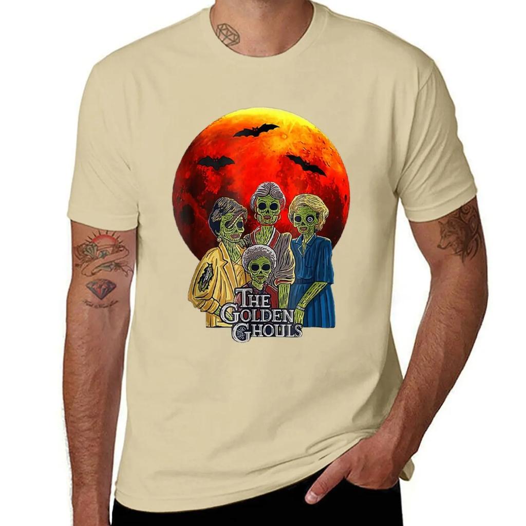 Футболка The Golden Ghouls аниме футболка графика черные мужские футболки