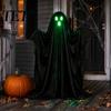 Lighted Hanging Ghost Halloween Light Up Decoration, Spooky with String Light, Figurine for Yard Standing Black Outdoor Garden Lawn Porch Decor Front