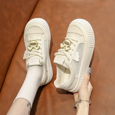 CRLAYDK женские скейт-модные кроссовки сетчатые 2024 летние теннисные туфли на шнуровке удобные прогулочные спортивные повседневные женские туфли на плоской подошве