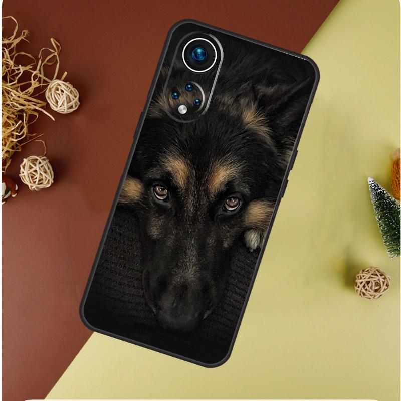 Cartoon German Shepherd Dog Case For Honor 200 Pro X9b X9a X8b X8a X8 X9 X9c 50 70 90 Honor Magic 7 Lite 6 5 Pro Cover