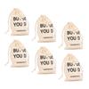 6pcs Bachelor Party Gift Bags with Drawstring Linen Party Favors Bachelor Bridal Shower Pouches for