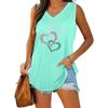 Women Fashion V Collar Tank Top Women Casual Sleeveless T-shirt