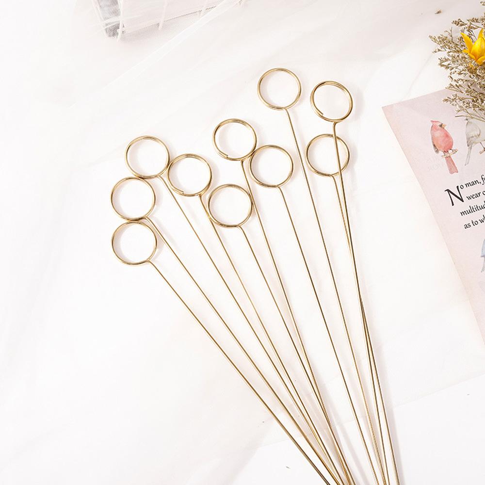 Wedding Flower Bunch Packing Birthday Postcard Clip Party Decoration Inserting Rod Card Holder
