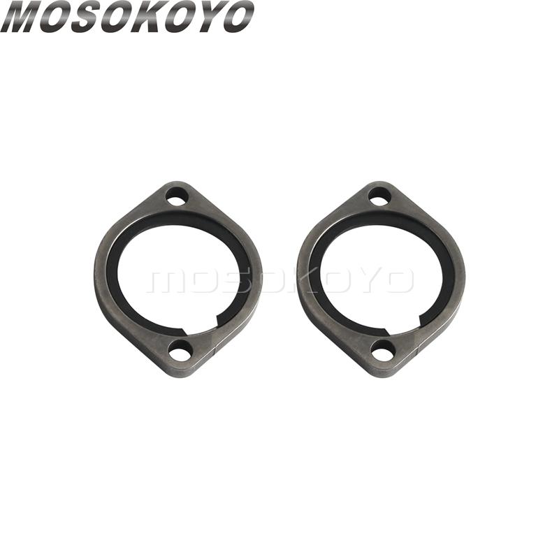 Motorcycle Exhaust Flange Kit Flanges Gaskets Washers For Harley Big Twin Dyna Super Glide FXD Custom FXDC FXDI Wide Glide FXDWG