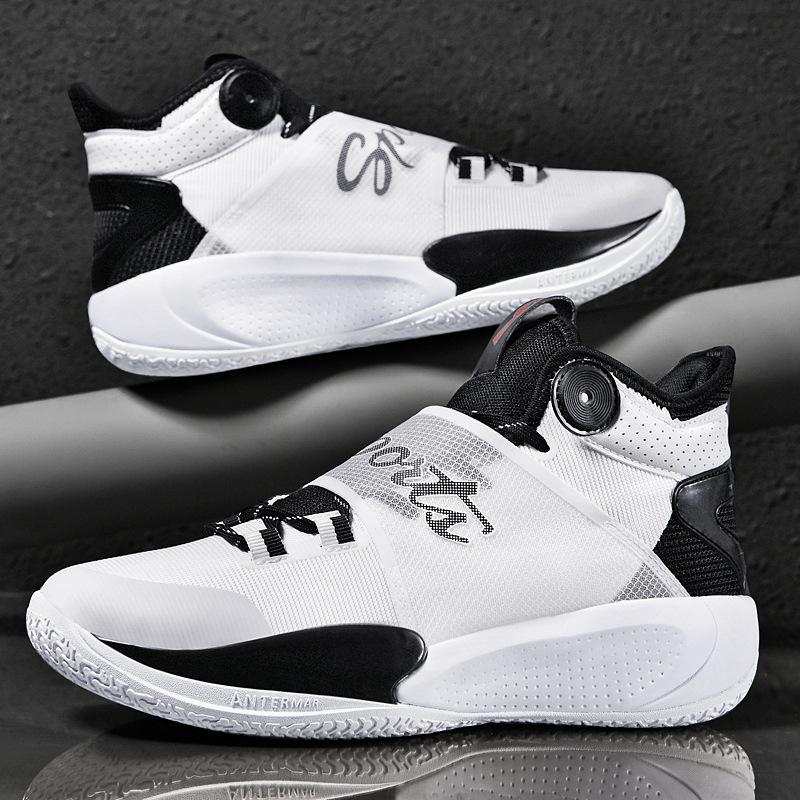 129 Men's Women's Basketball Shoes High Top Mesh Large Size Couple Student Youth Training Trendy Sports