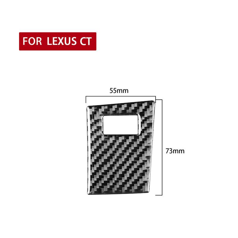 Carbon Fiber Interior Accessories Sport Mode Panel for Vehicle Automotive Interior Decorative Stickers for LEXUS CT 2011-2017