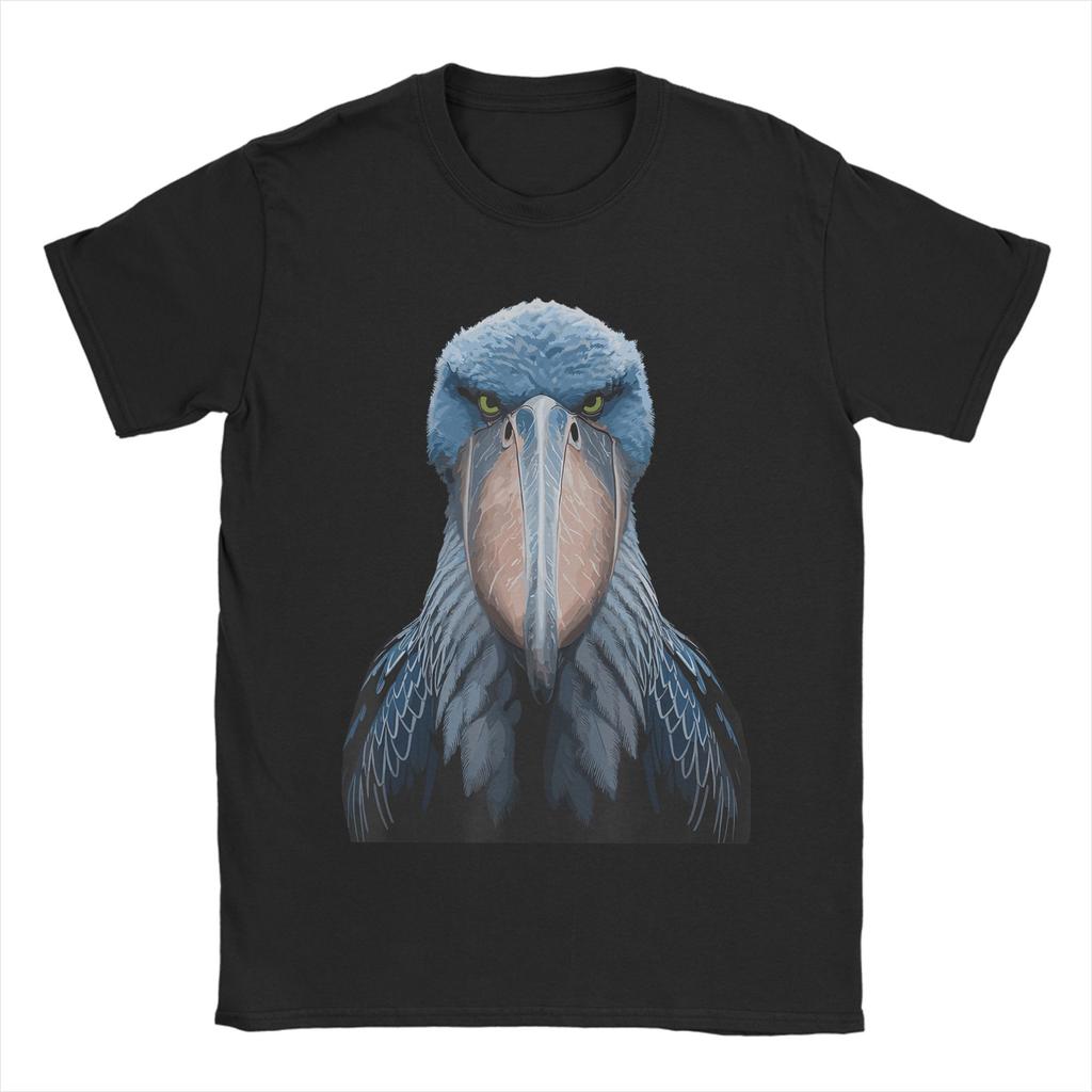Oversized Tshirt Summer Majestic Shoebill Storks Portrait Leisure T Shirts Pure Cotton Tshirt For Unisexs Y2k Basic Loose Tees