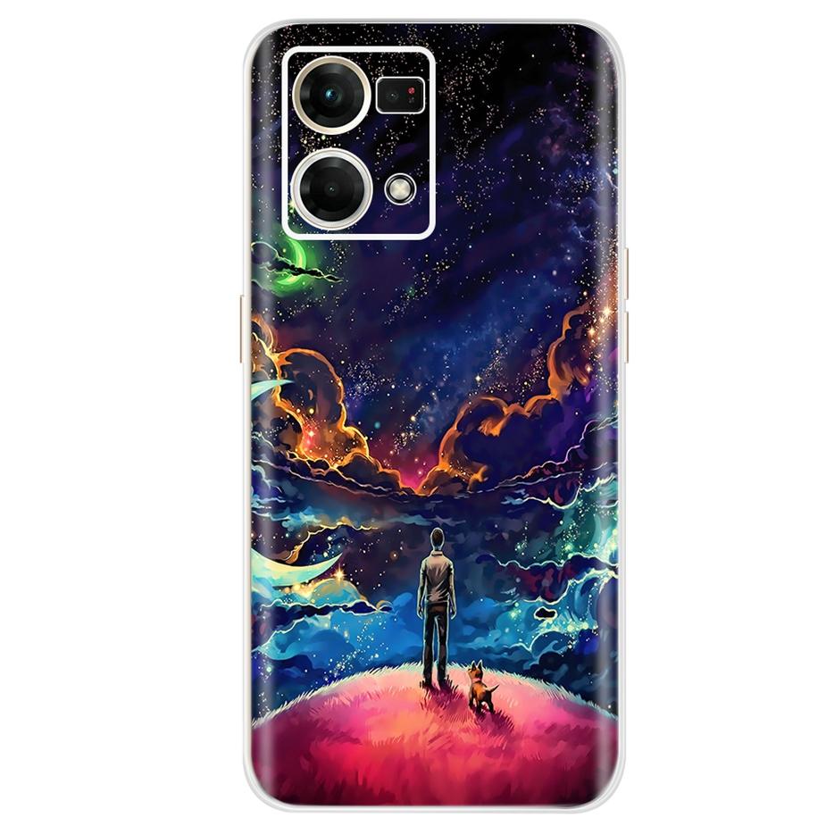 Для Oppo F21 Pro 4G Чехол Oppo Reno7 CPH2363 Цветной Расписной Чехол Мягкий Силиконовый Чехол Для Oppo Reno7 Reno 7 F21 Pro Fundas Coque