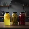 6X Glass Jar 2L Jar For Preservations, Liqueurs, Honey