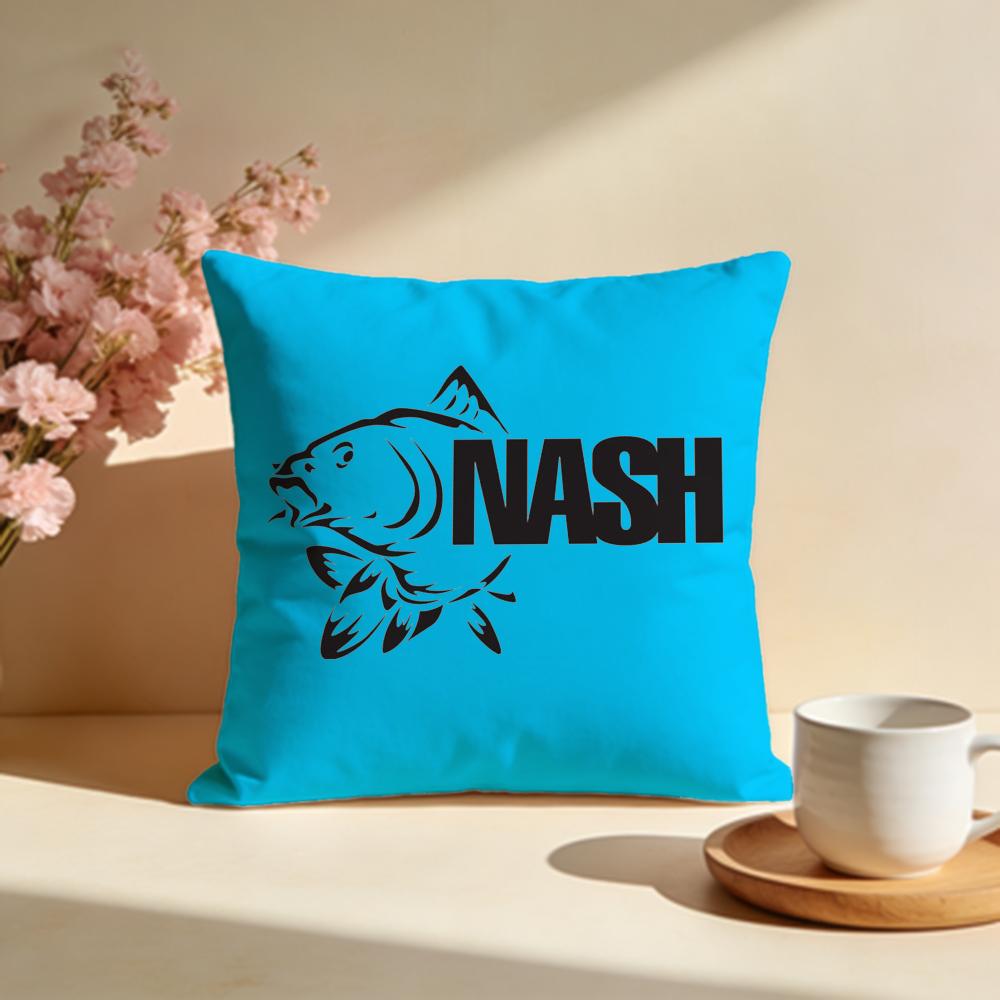 Trendy NNash Fishing logoed Cushion Cover Stylish Washable Pillow Cover Ideal for Couch Bedroom Car Decoration