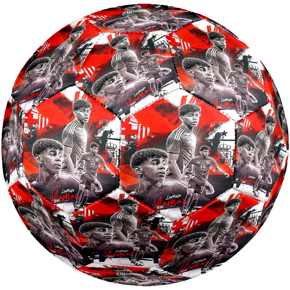 Lamine Yamal's Lamina Final: Spanish Pride Size 5 Soccer Football Machine-Stitched Indoor/Outdoor Universal Football Unique Gift for Soccer Lovers