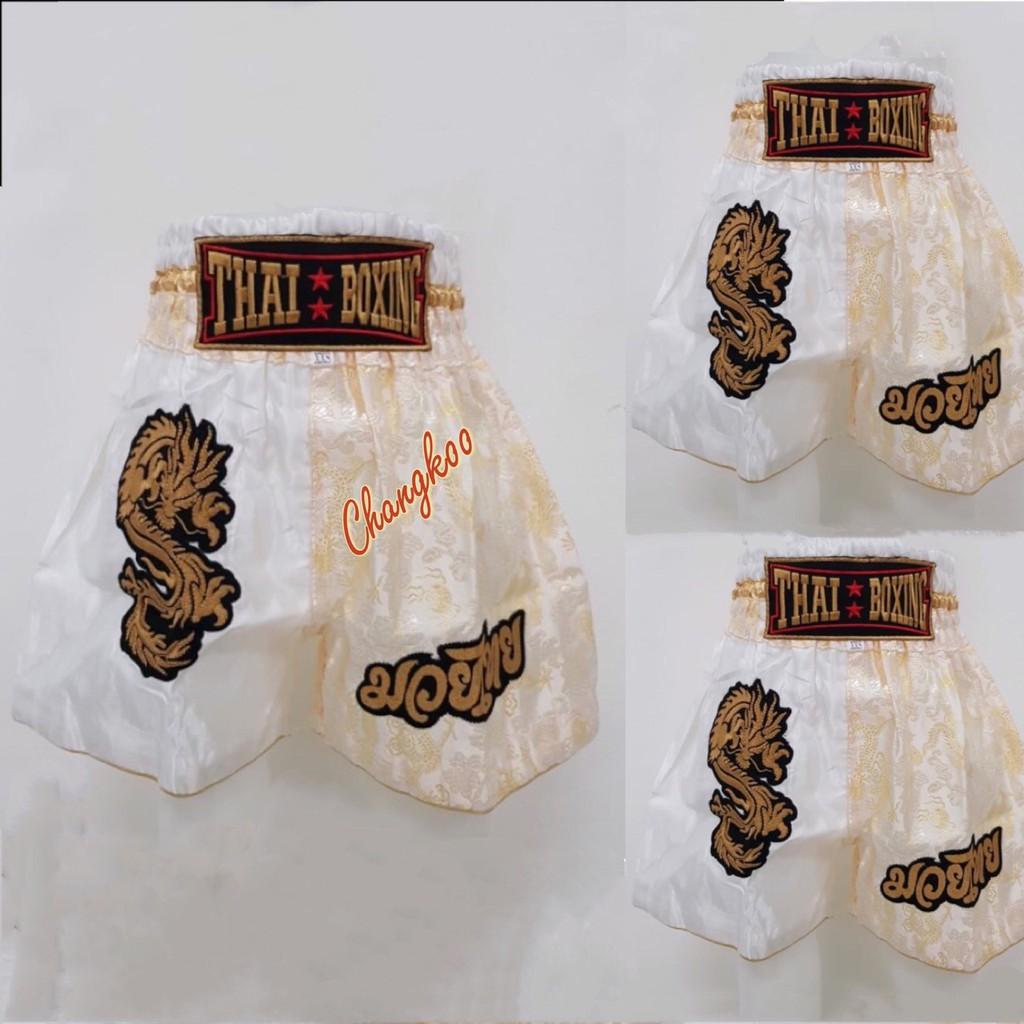 Детские шорты для бокса, Муай Тай, кикбоксинга, ММА, эластичные запястья, атласные для тренировок по боевым искусствам 3