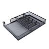 Desk Organizer Tray DIY Stable Prevent Slip Metal Mesh Desktop Storage Tray for Home School Office Supplies