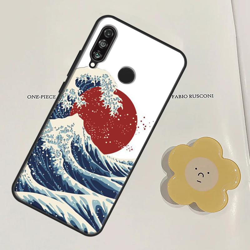 The Great Wave off Kanagawa For Huawei Nova Y91 Y60 Y70 Y90 Y61 3i 7i 8i 11i Nova 11 9 10 SE P20 P40 Lite P30 Pro Case