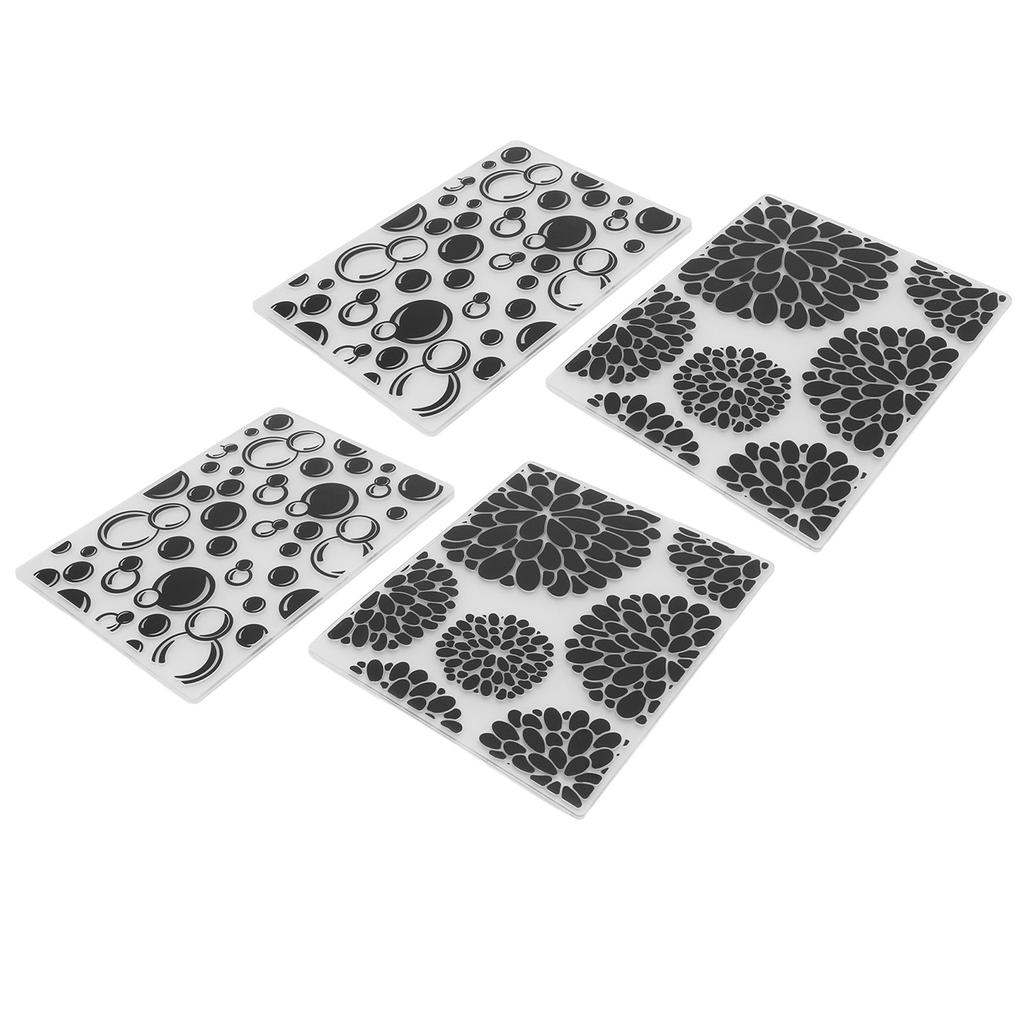 4 шт. папки для тиснения уникальный дизайн вогнутая выпуклая текстура шаблон папки для тиснения для Invita