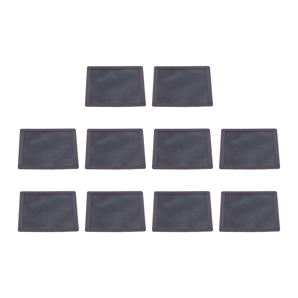 10Pcs Fan Dust Filter Mesh PVC Magnetic Frame PC Computer Case Cover 140mm Black