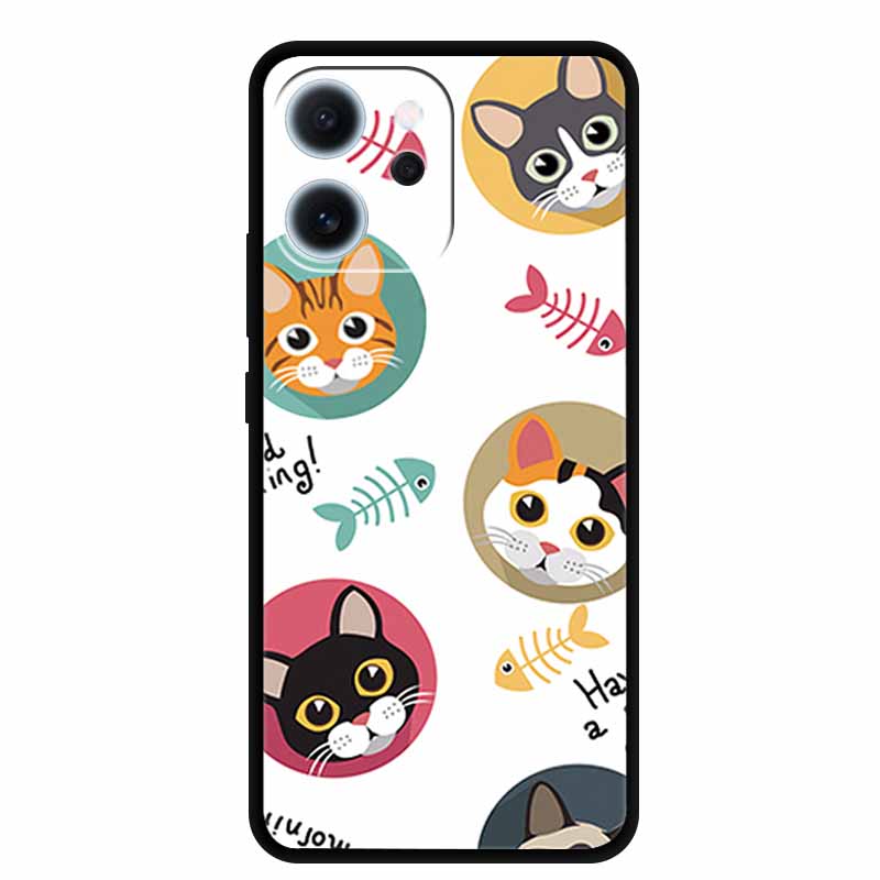 Cartoon Phone Case For Oppo Reno15 F Soft TPU Silicone Protector Relief Flower Emboss 3D Cover Funda Reno15F 15F Bumper Shield