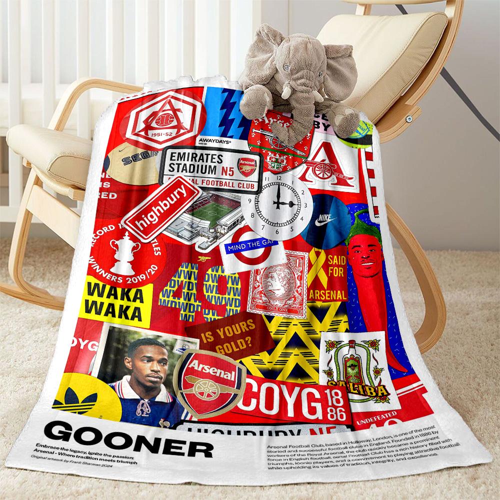 Arsenal Blanket Durable Comfort Perfect for Livingroom Bed Picnics Four Seasons Universal Digital Print Birthday Christmas Gift Blanket