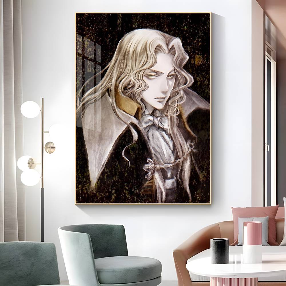 1 шт. Игровой плакат-наклейка Castlevania, водостойкая настенная art для гостиной, спальни, домашнего декора