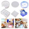 10X DIY Resin Craft Mold Silicone Mould Round Coaster Holder Cup Mat Tray Kits