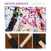 BHBL 100Pcs Foam Brush,Sponge Wood Handle Paint Brush,Foam Paint Brushes,1inch Foam Brush Painting Set for Acrylics,Crafts
