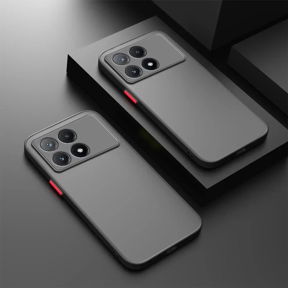 Ударопрочный Бронированный Матовый Чехол Для Pocophone Poco X7 F6 Pro M6 Plus X6 X5 F5 M3 C71 4G 5G Телефона Мягкий Бампер Жесткая Крышка