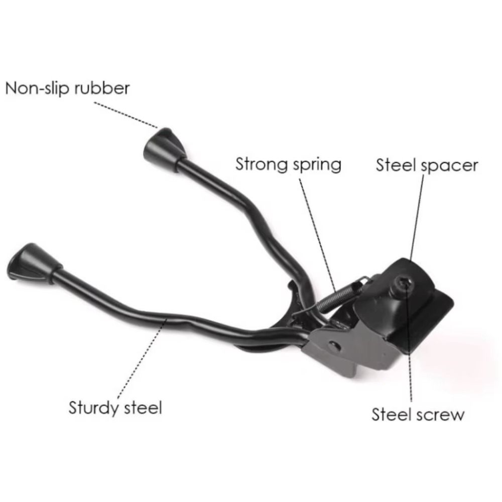 Foldable Double Leg Kickstand Iron Bicycle Foot Support Durable Bike Kickstand