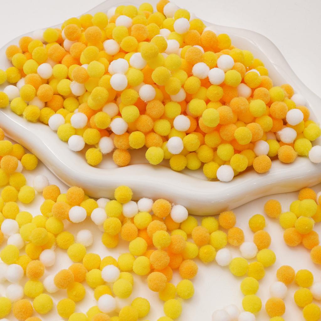 998Pcs Coloful Pom Poms Bulk Small Fuzzy Balls, Available In 10 Styles, 0.39 Sizes Pompoms for Crafts, Christmas, Wedding Home