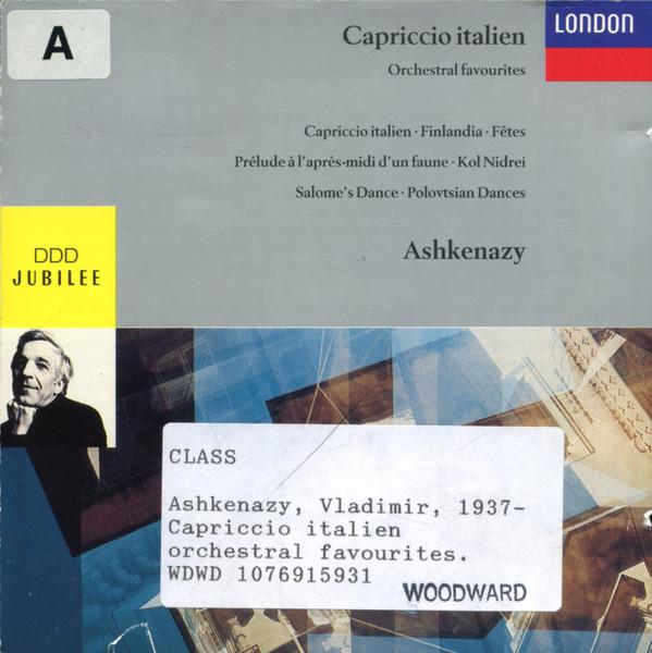 CD TCHAIKOVSKY, ASHKENAZY; CLEVELAND O - Capriccio Italien 4307302 London Records 1991 US Classical Used