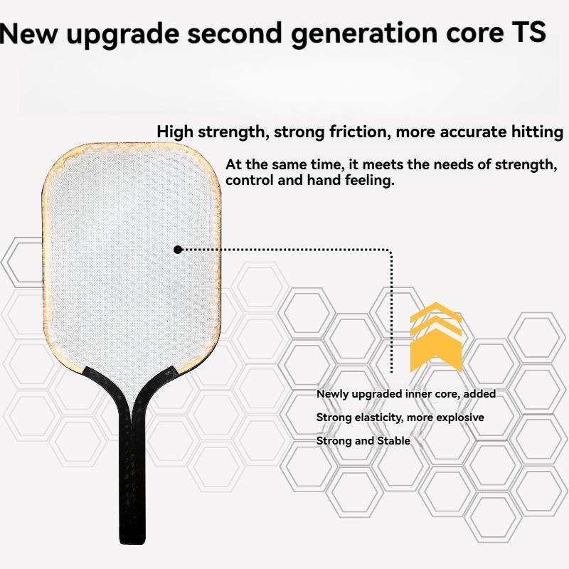 Customizable T700 Carbon Fiber Rackets Available TPU-Coated, Durable Tennis Racket 16mm Outdoor Sports Pickleball Paddle