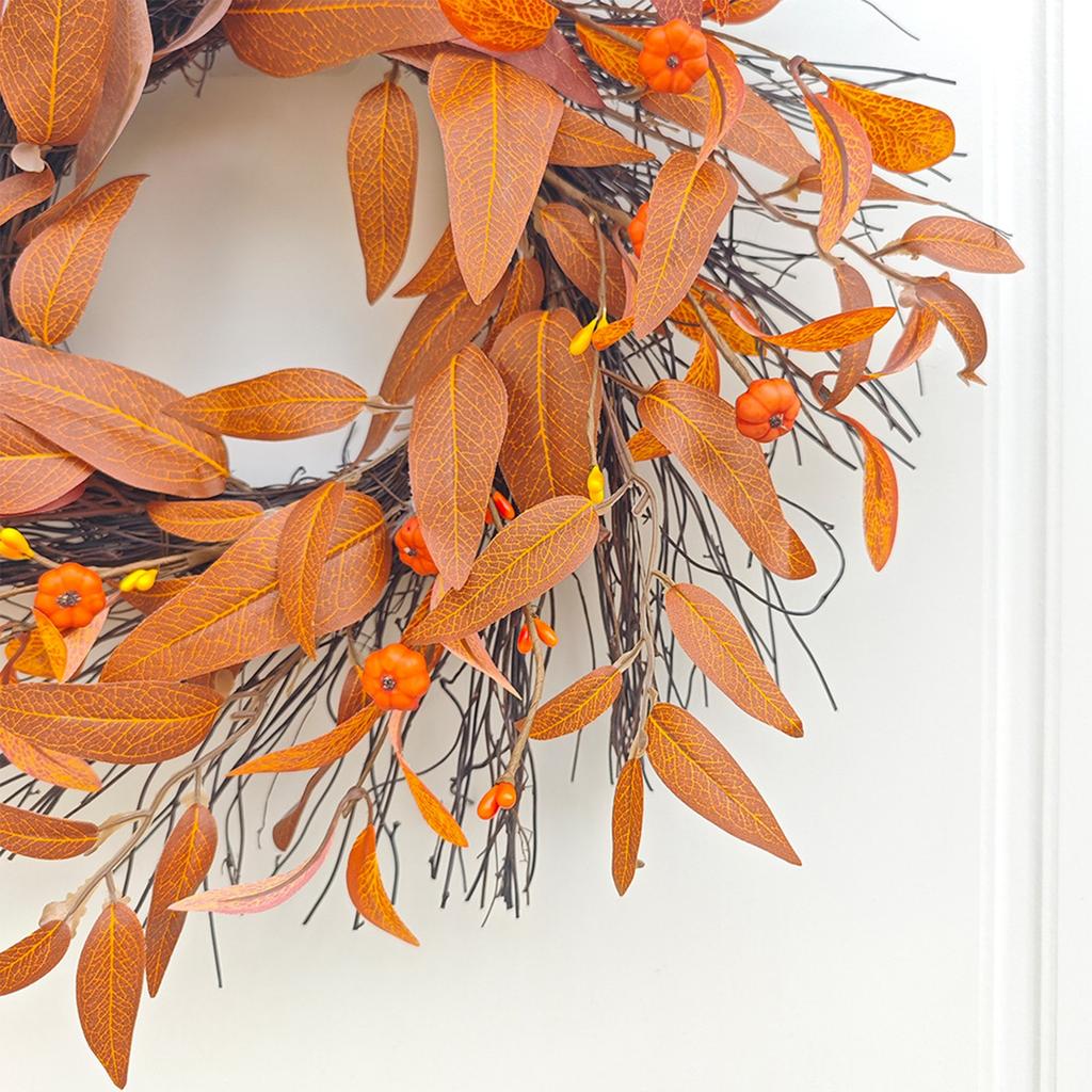 Венок, венок из листьев, дверное украшение, праздничный реквизит, подвесное оконное настенное украшение