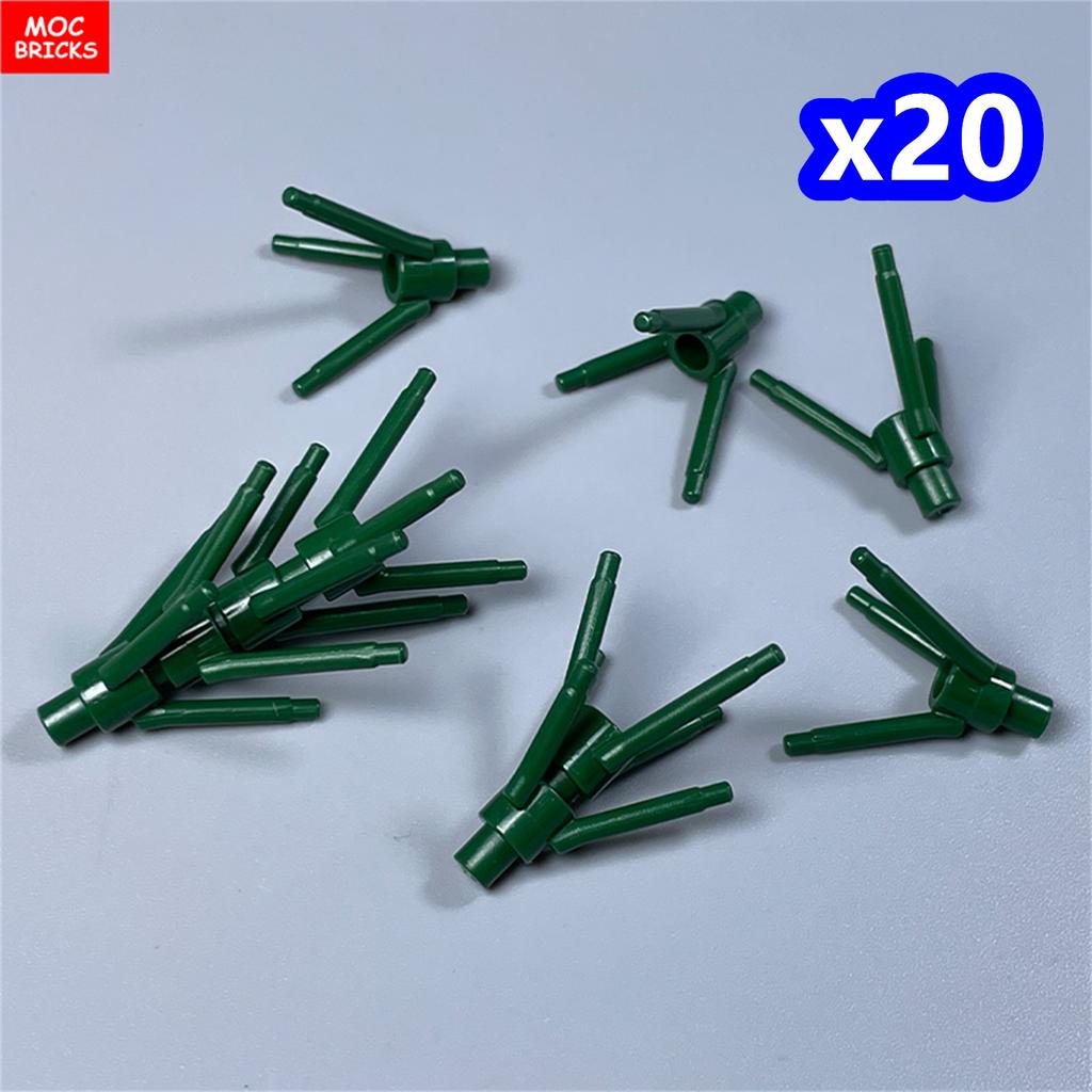 200 шт./лот Детали MOC 24855 Стебель растения/цветка с нижним штырьком Для деталей конструктора DIY Рождественский подарок Игрушка