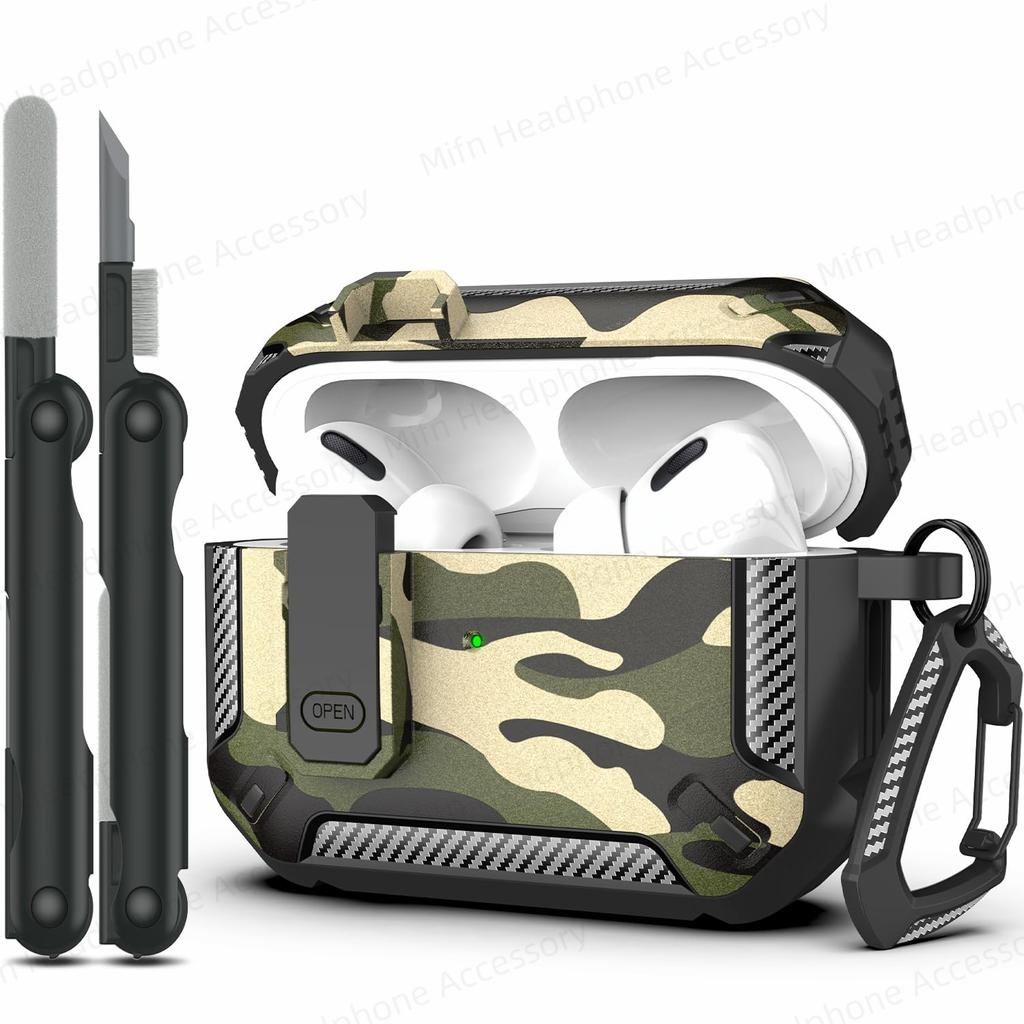 Чехол AirPod Pro 2025 switch с набором для чистки, роскошный защитный чехол TPU для предотвращения падений, чехол для AirPod Pro 3-го/2-го поколения