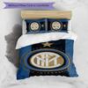3pcs I-Internazionale Milano (8) Design Cover Set - HD Printed Bedding with 1 Cover and 2 Pillowcases - Perfect for Home and Dorm Decor