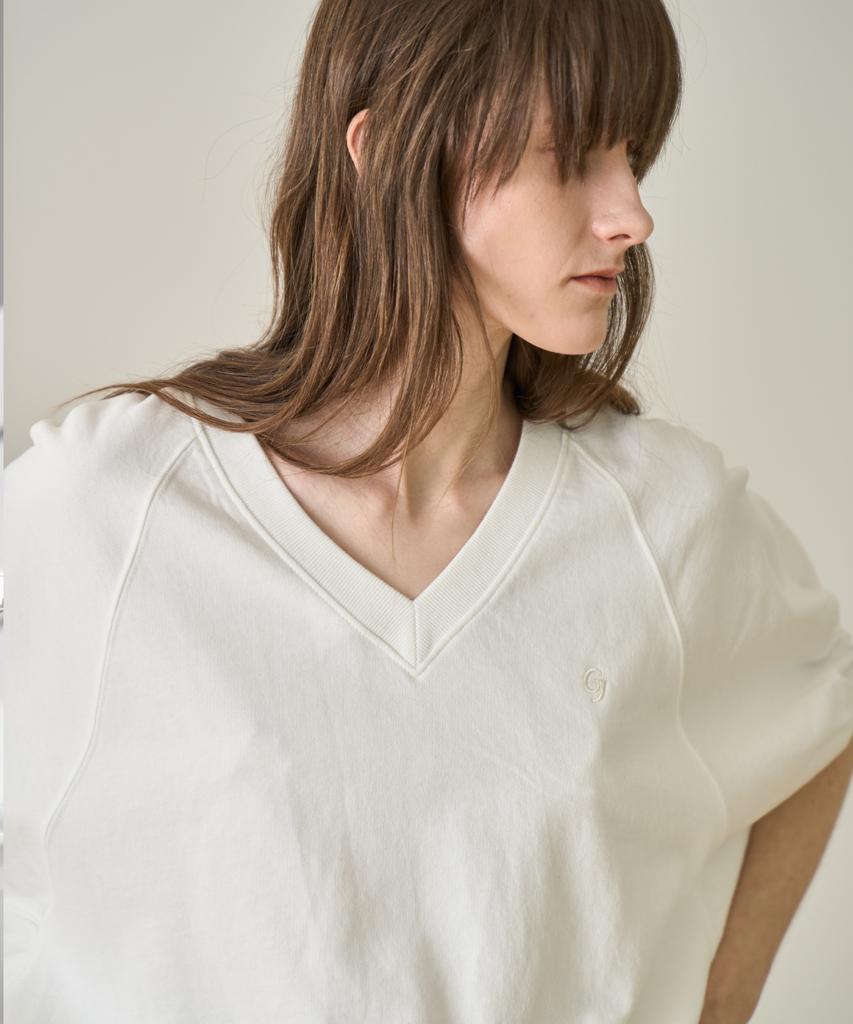 GRIDAJ Voluminous Sleeve Shirred Sweatshirt
