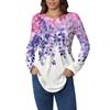Shirts for Women Cute Vintage Pattern Print T-Shirt Long Sleeve Tunic Tops Cotton Pullovers T-Shirts Women’s