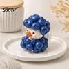 Handmade Three Dimensional Resin Crafts Blueberry Duck Ornament, Cute Cartoon Figurine, Miniature Creative Fun Halloween Table Centerpiece Animal