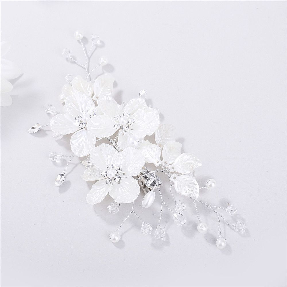 Fashion Crystal Pearl Hair Accessories Bridal Clips Flower Hair Pin Hair Combs Bridesmaid Tiara