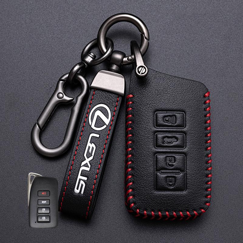 Leather Car Remote Key Cover Fob Case Holder Shell for Lexus NX 200 NX300H RX 350 450H ES 350 ES 300h Auto Keychain Accessories