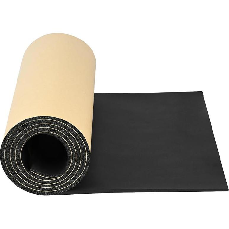 Sound Deadening Material For Cars 157Mil 4Mm 24Sqft Adhesive Automotive Sound Dampening Mat Closed Cell Foam Soundproof Deadener Noise Reduce & Heat