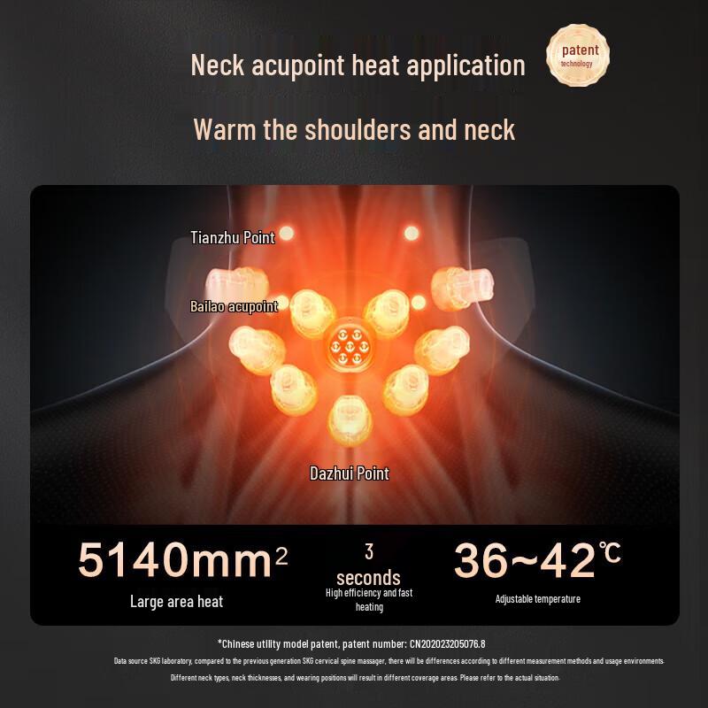 SKG G7 Luxury Foldable Neck Massager CN plug (adapter included)