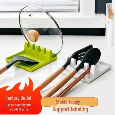 Многофункциональный кухонный держатель для лопатки и крышки кастрюли для хранения на столешнице и разделочной доске