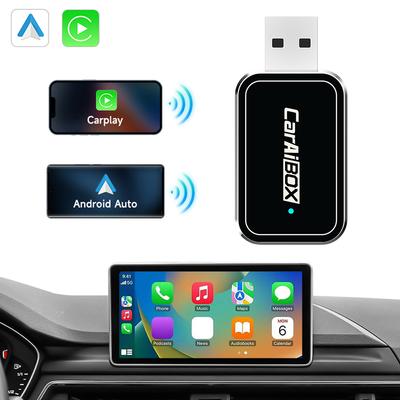 Беспроводной адаптер CarPlay Android Auto Wireless, проводной к беспроводному интеллектуальному блоку AI, совместимый с Bluetooth, WiFi, 4-ядерный процессор, автоматическое подключение
