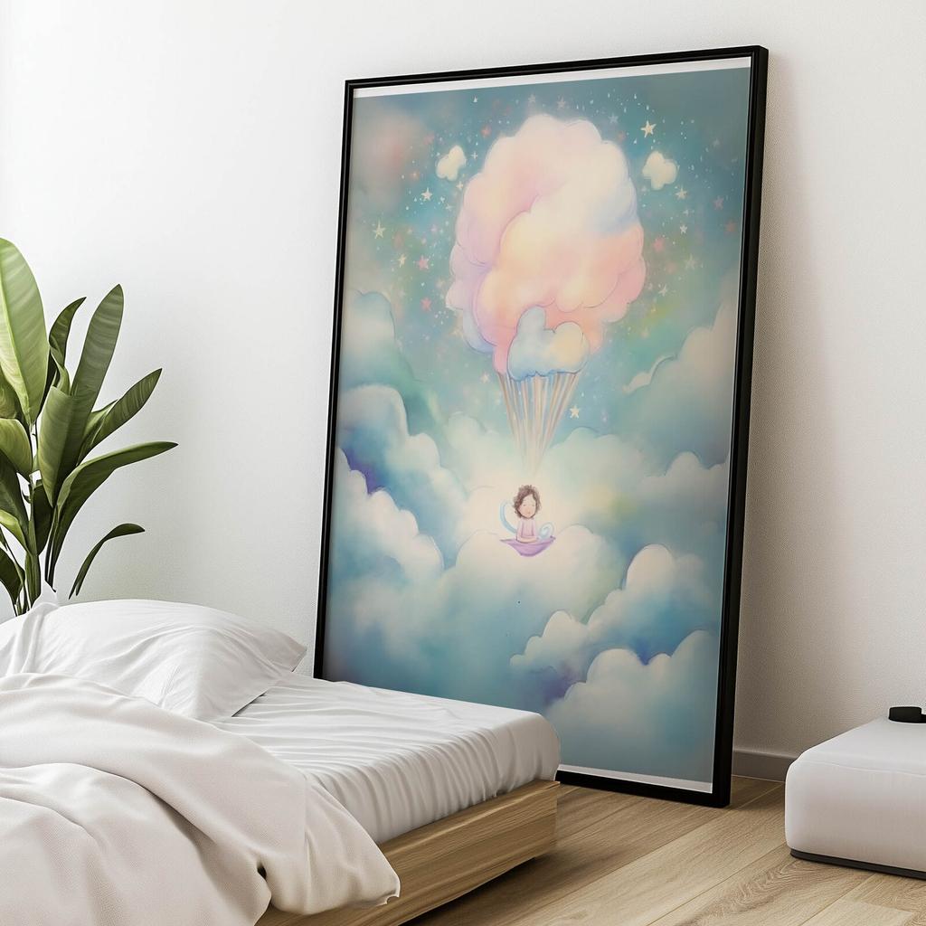 Balloon Dream World Balloon Dream World, 50X70 см, без рамы, холст премиум-класса на подрамнике