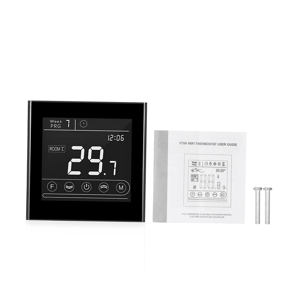 Smart Wifi Thermostat Programmable Gas Boiler Thermostat Temperature Controller LED Display Touchscreen Backlight