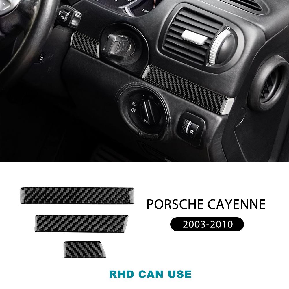 Carbon Fiber Style Interior Sticker for Porsche Cayenne 2003 2004 2005 2006 2007 2008 2009 2010 Door Interior Panel