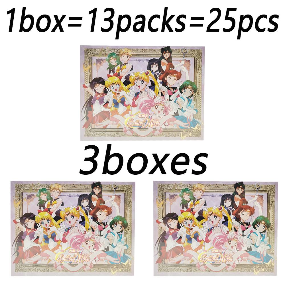 Sailor Moon Collection Cards for Fan Friends Magical Girl Exquisite Relief Unique Design Character Portrait Cards Gift